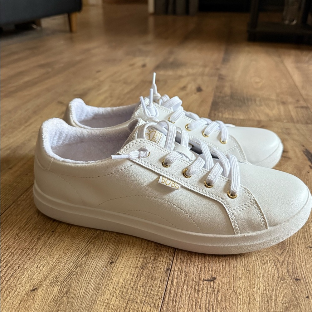 BOBS from Skechers White Memory Foam Shoes